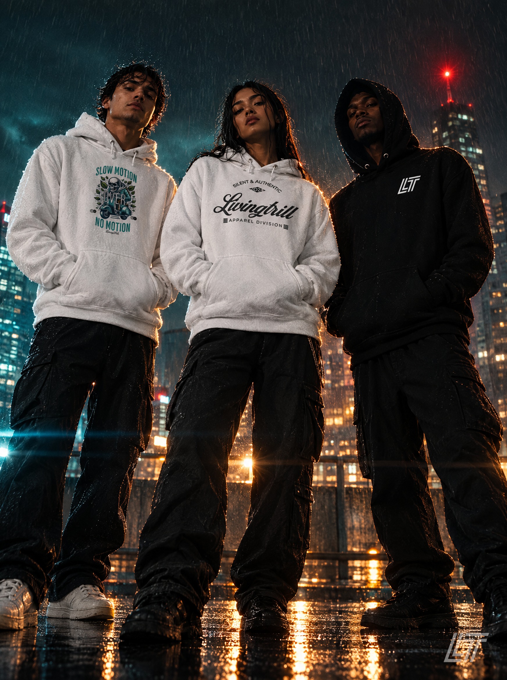 Living Trill hoodies — cinematic lookbook