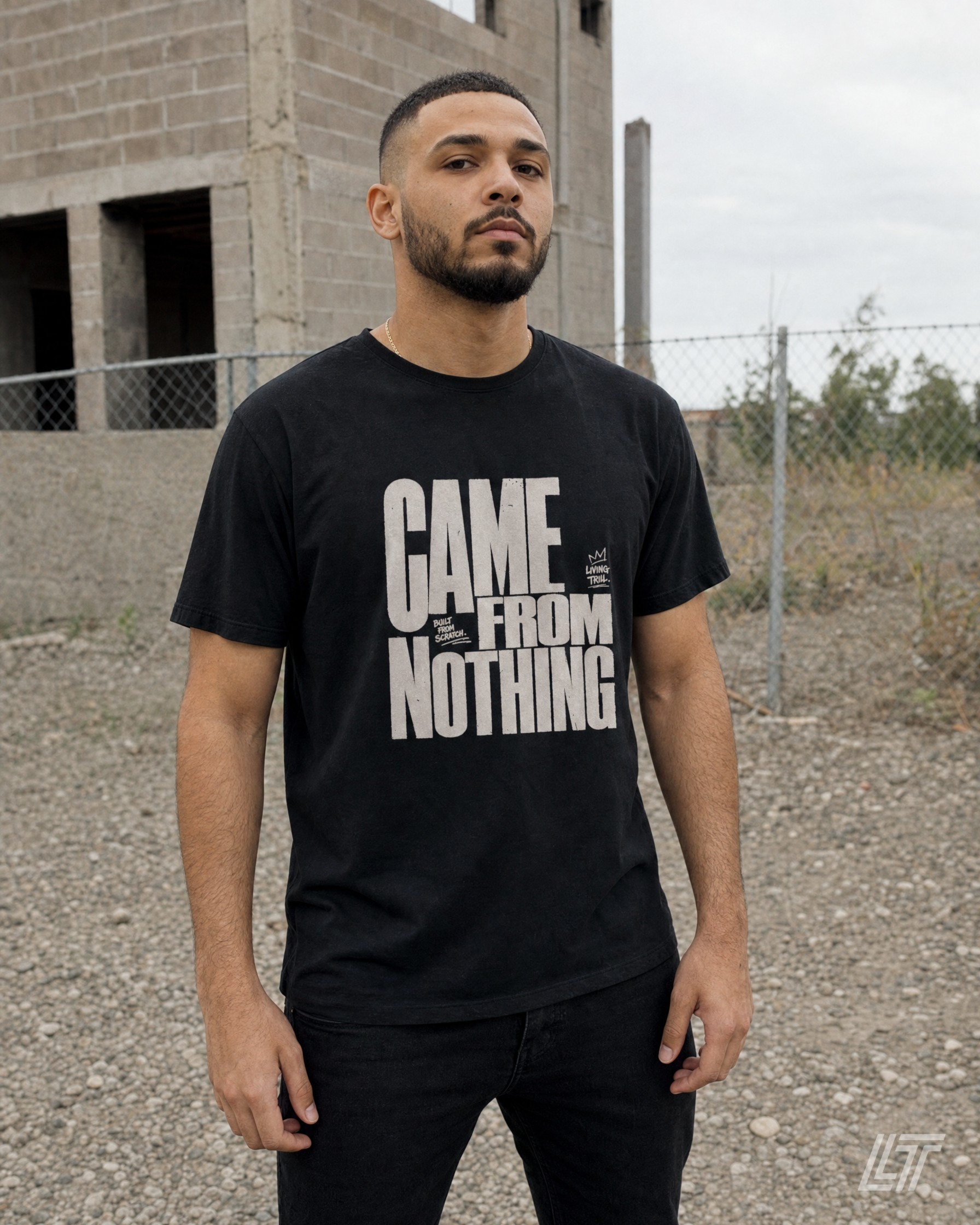 Came From Nothing Tee — Living Trill lifestyle photo