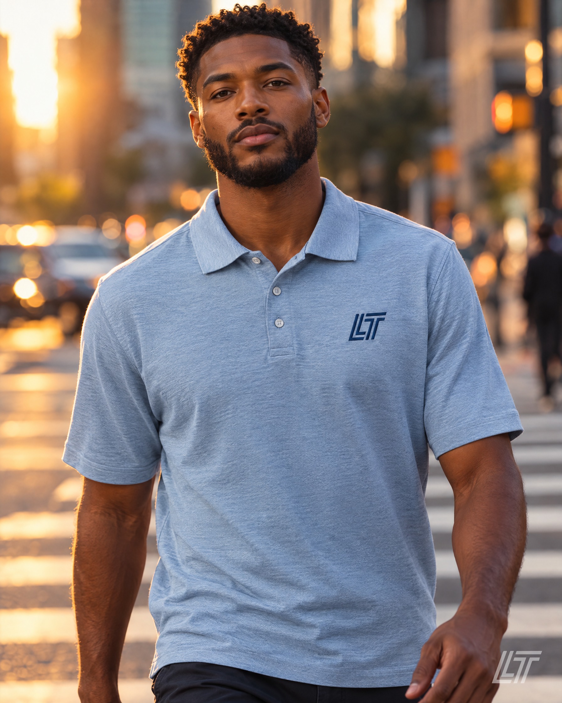 LT adidas space-dyed polo