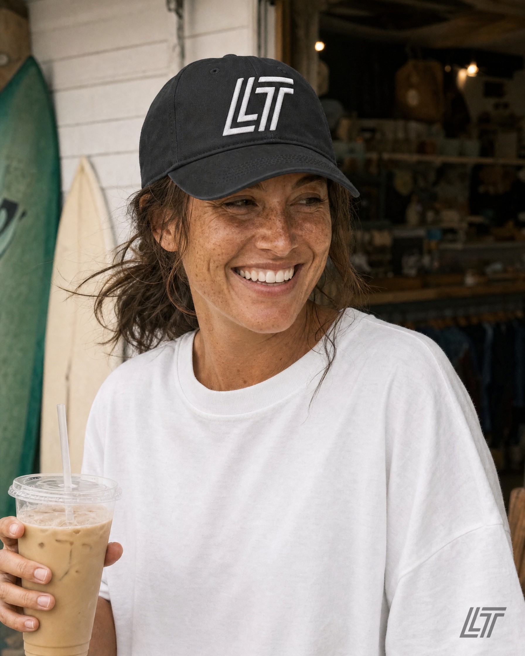 LT Coastal Washed Cap — Living Trill lifestyle photo