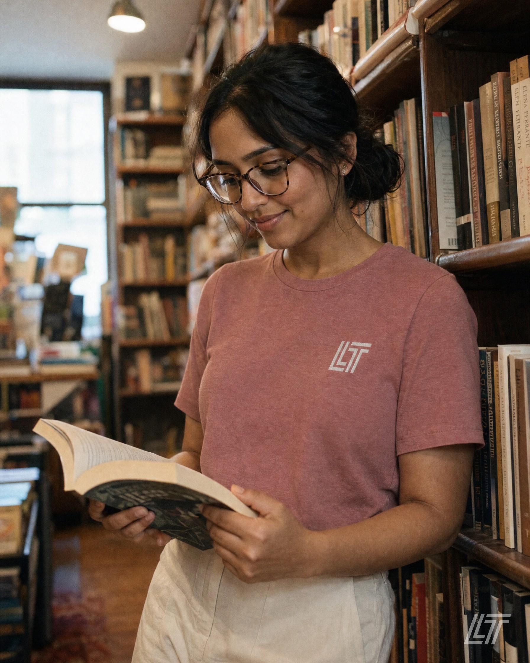 LT Embroidered Women's Relaxed Tee