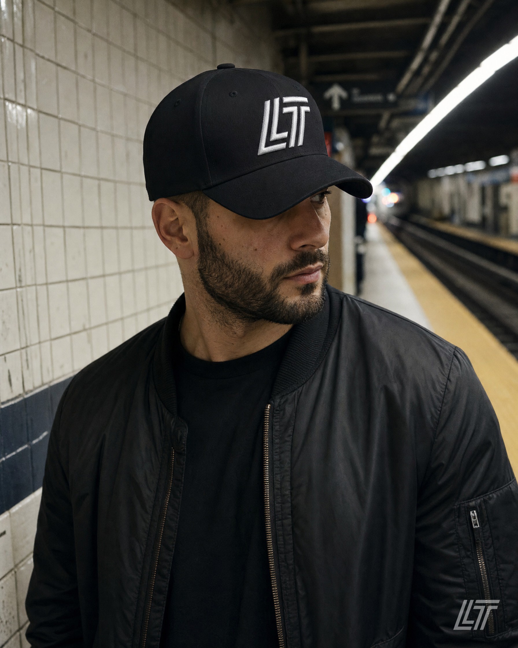 LT Structured Fitted Cap — Living Trill lifestyle photo