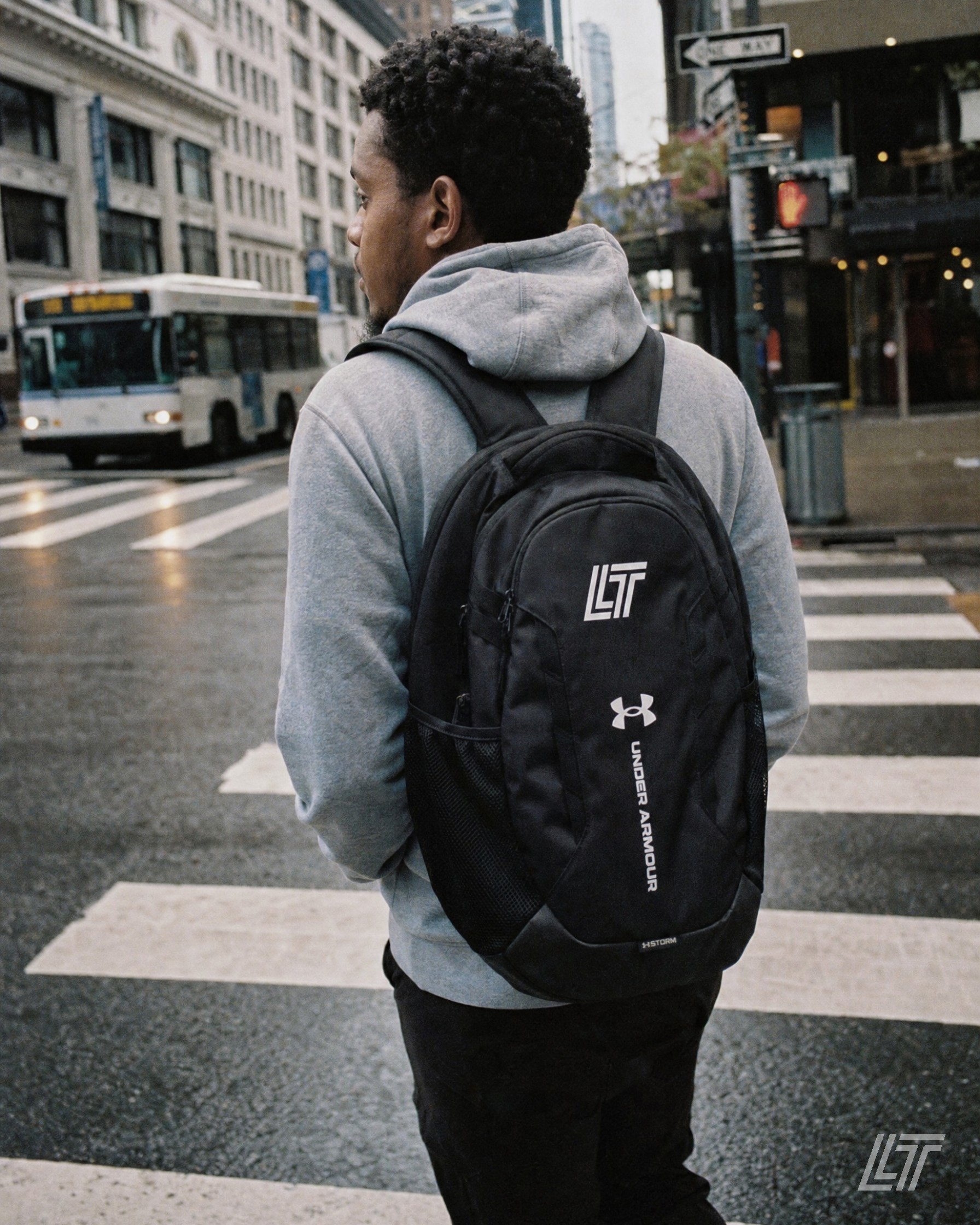 LT Under Armour Backpack — Living Trill lifestyle photo