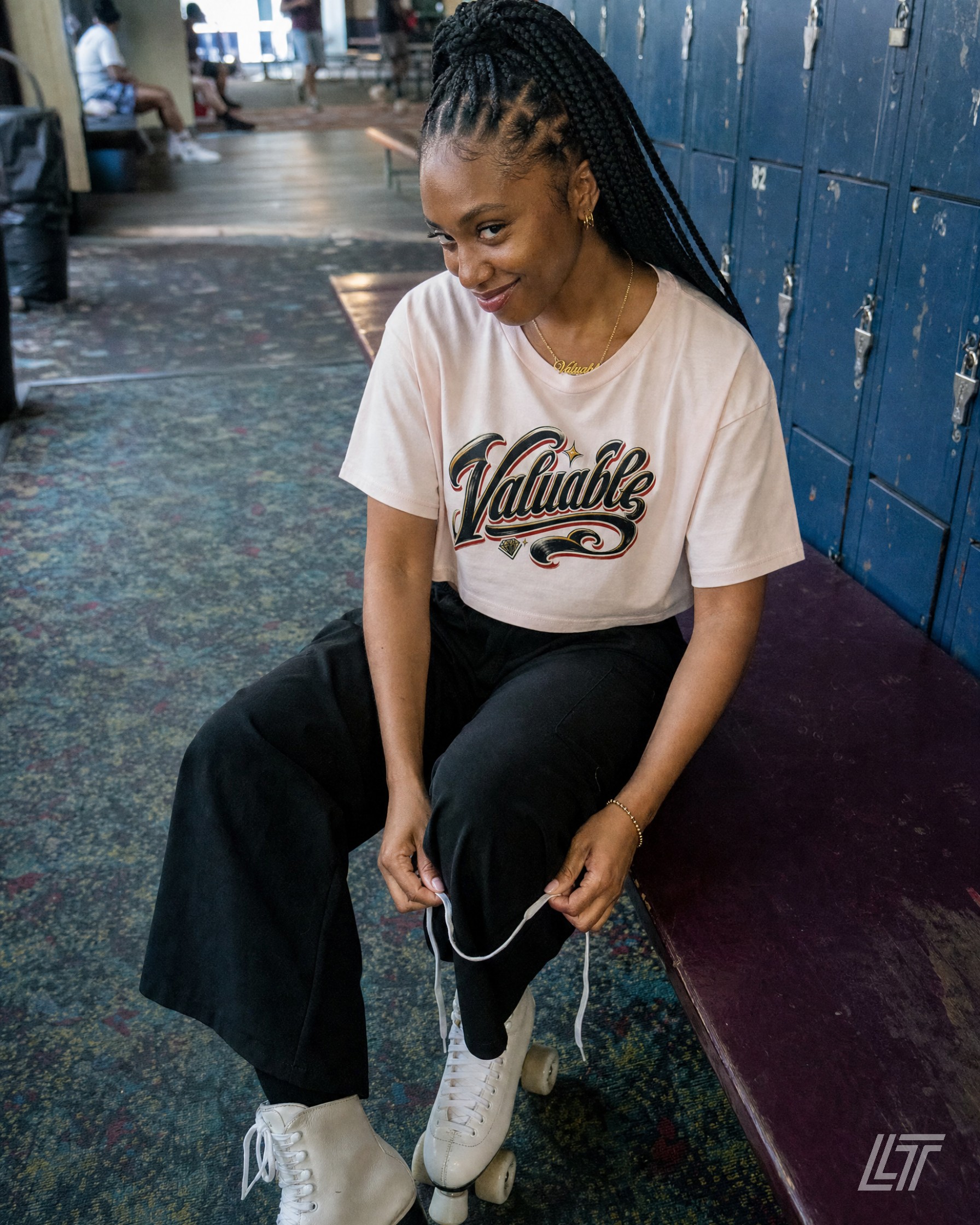 Valuable Signature Crop Top